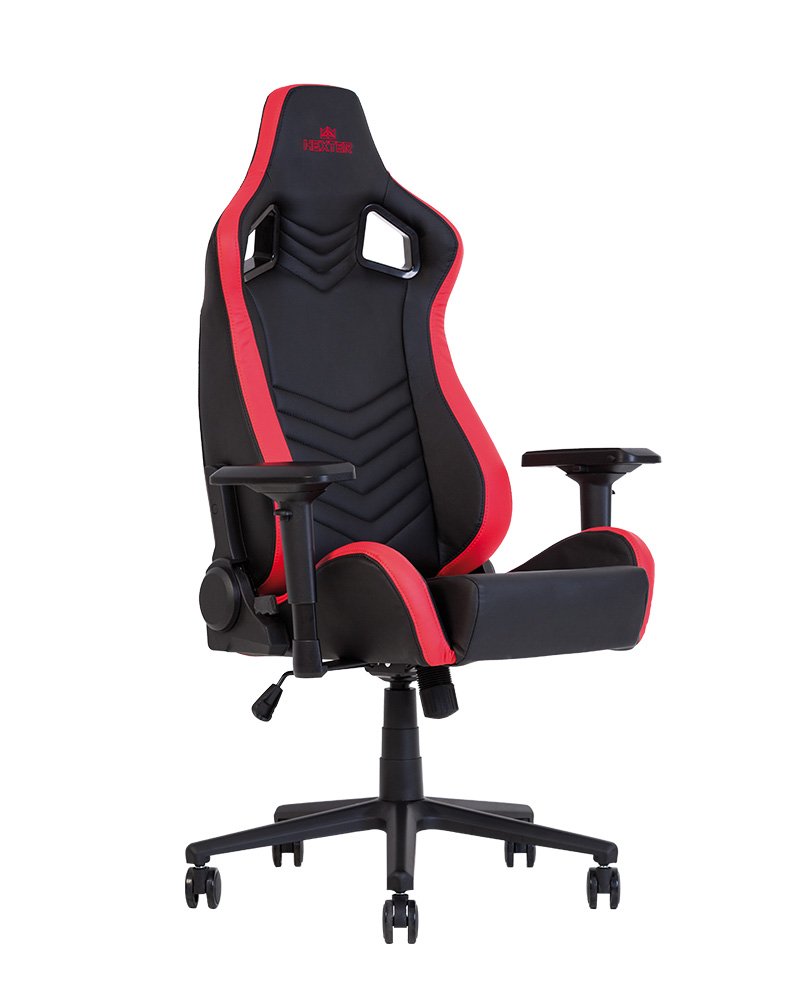 Кресло игровое HEXTER PRO R4D TILT MB70 ECO/01 BLACK/RED (чёрное/красные вставки)