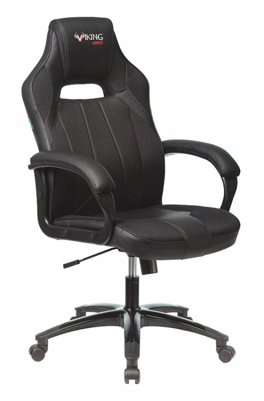 Кресло игровое Zombie VIKING 2 AERO Edition черный текстиль/эко.кожа крестовина пластик