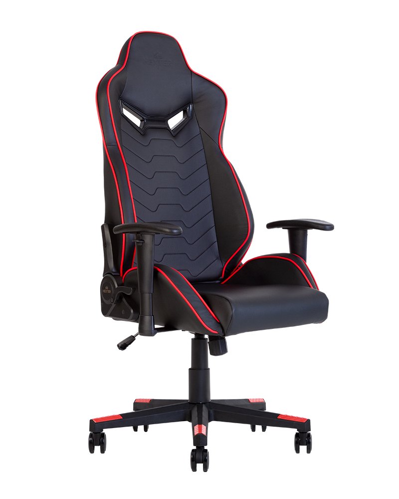 Кресло игровое HEXTER MX R1D TILT PL70 ECO/02 BLACK/RED (черное/красные вставки)