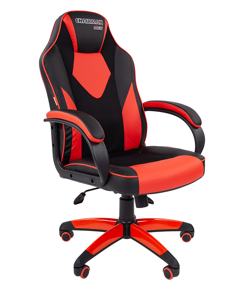 Кресло игровое GAME 17 (экокожа/ткань TW) (черный/красный)