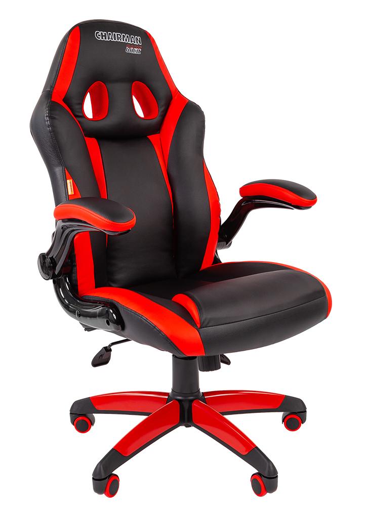 Кресло игровое GAME 15 (экокожа) (черный/красный)